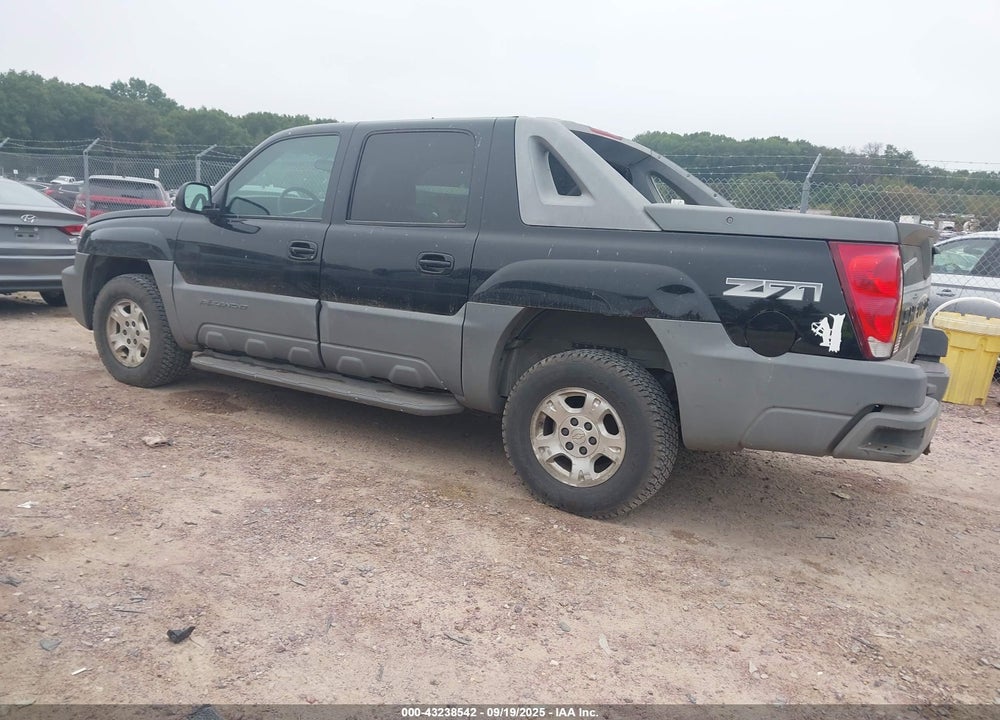 2002 CHEVROLET AVALANCHE 1500 VIN: 3GNEK13T42G137377