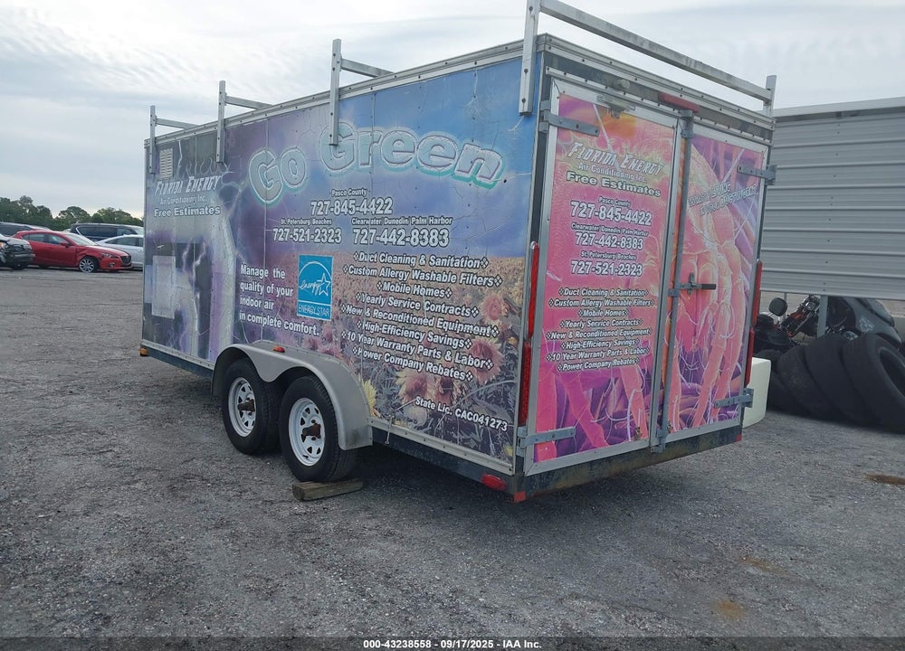 2005 CARMATE TRAILER VIN: 5A3C716D85L001855