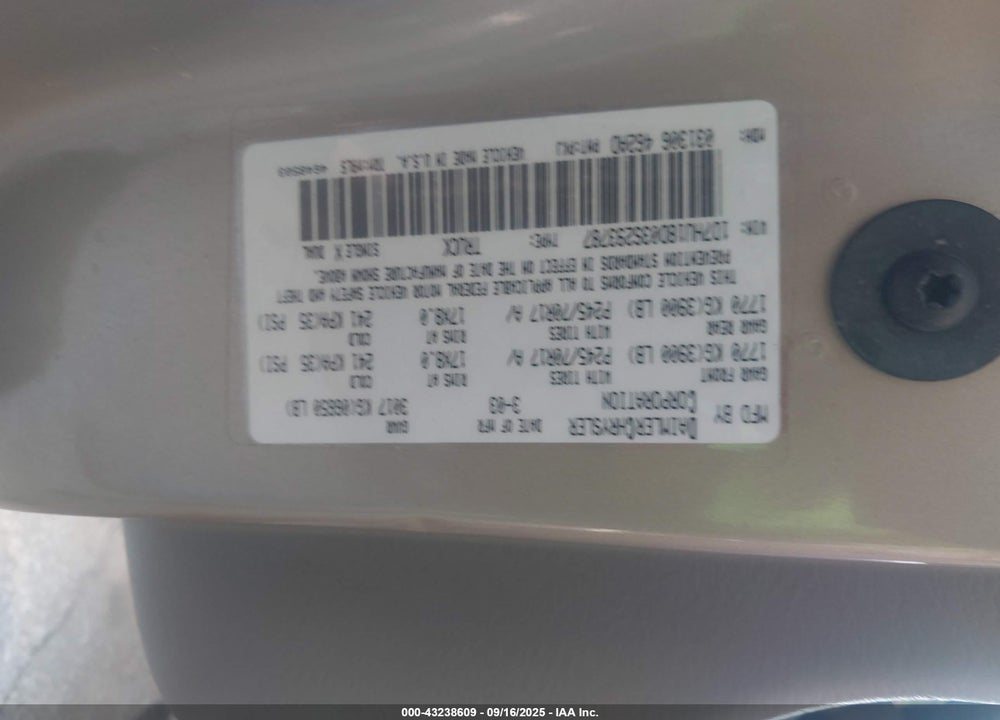 2003 DODGE RAM 1500 VIN: 1D7HU18D03S293787