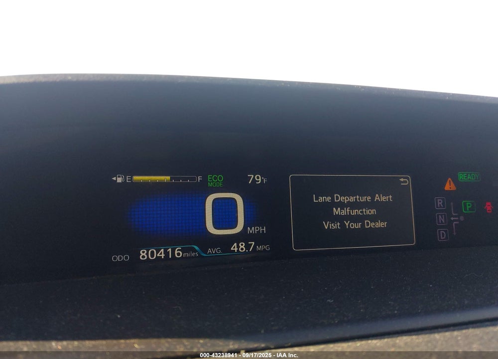 2017 TOYOTA PRIUS VIN: JTDKBRFU1H3036095