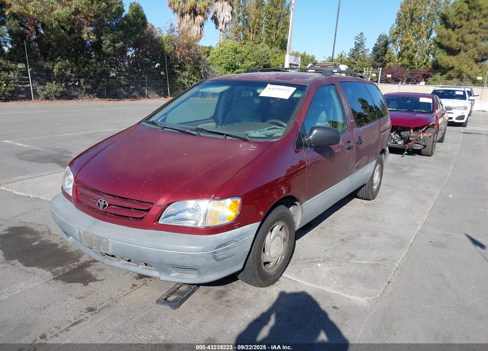2001 TOYOTA SIENNA LE VIN: 4T3ZF13C61U354345