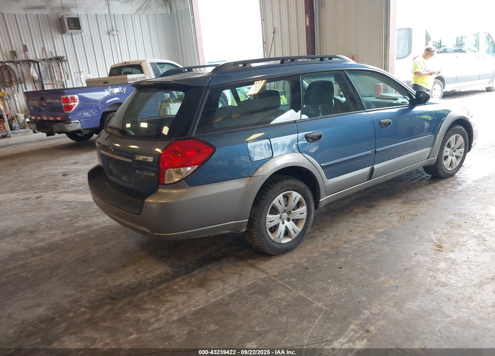 2008 SUBARU OUTBACK VIN: 4S4BP60C087341611