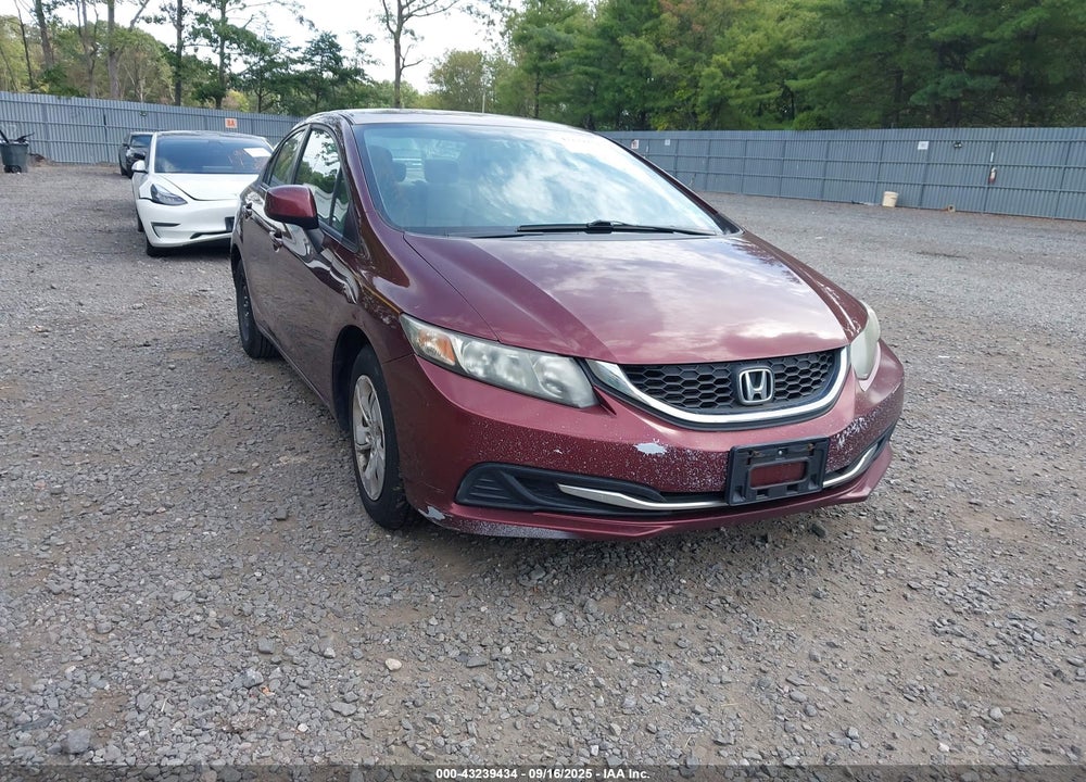 2013 HONDA CIVIC LX VIN: 19XFB2F55DE219617