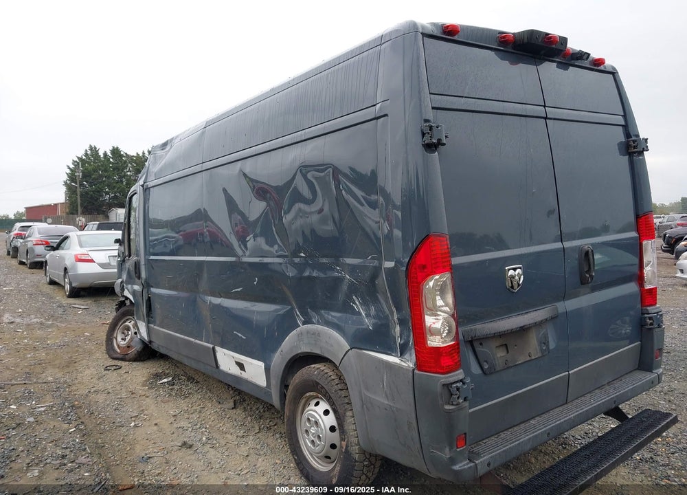 2018 RAM PROMASTER 2500 HIGH ROOF 159 WB VIN: 3C6TRVDGXJE160989