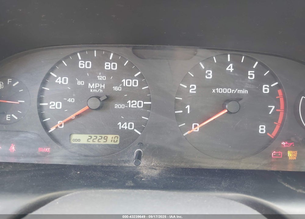 2001 NISSAN ALTIMA GXE VIN: 1N4DL01D01C148889