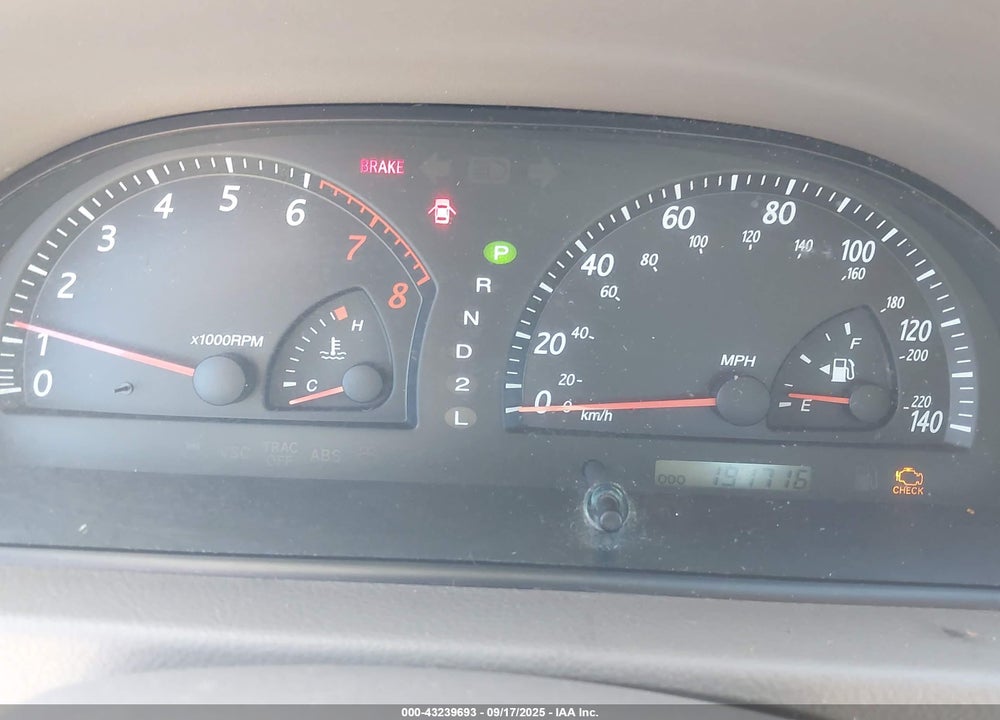 2002 TOYOTA CAMRY LE VIN: JTDBE32K920074420