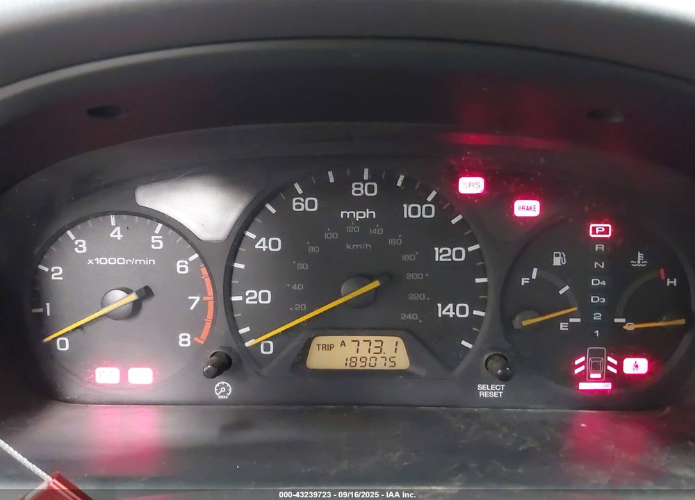 2000 HONDA ACCORD 3.0 EX VIN: 1HGCG1651YA060426