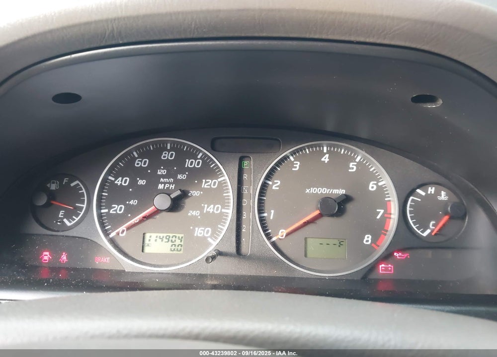 2003 NISSAN MAXIMA GLE VIN: JN1DA31AX3T400290