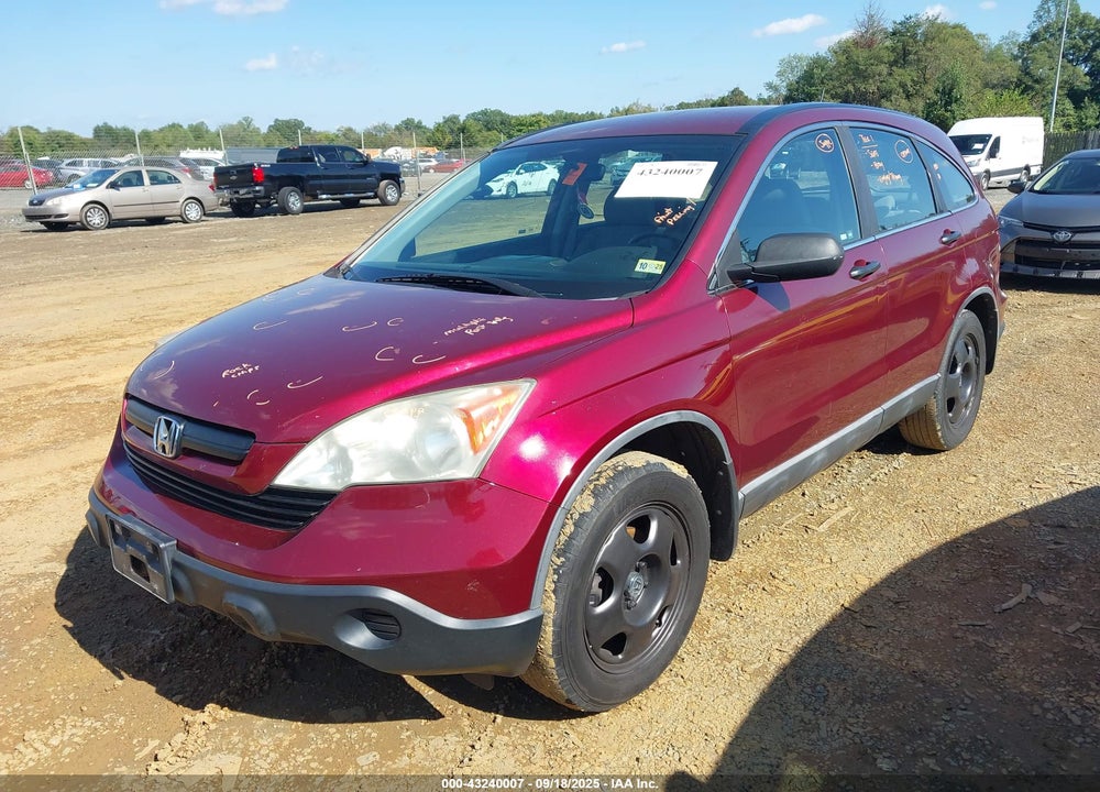 2008 HONDA CR-V LX VIN: 5J6RE48308L001622