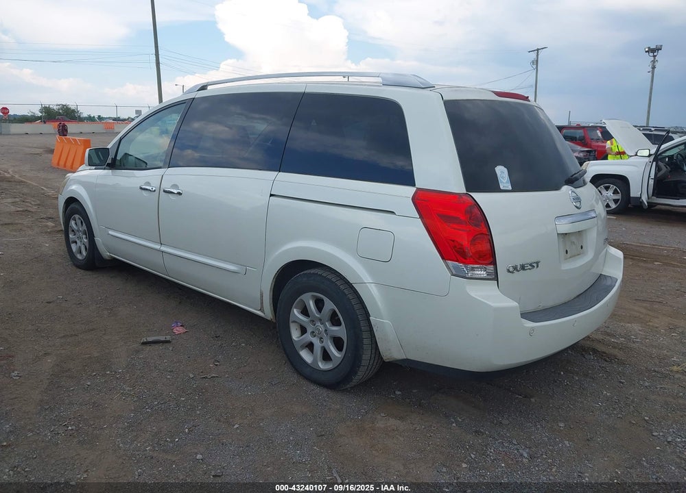2007 NISSAN QUEST 3.5 SL VIN: 5N1BV28U57N107227