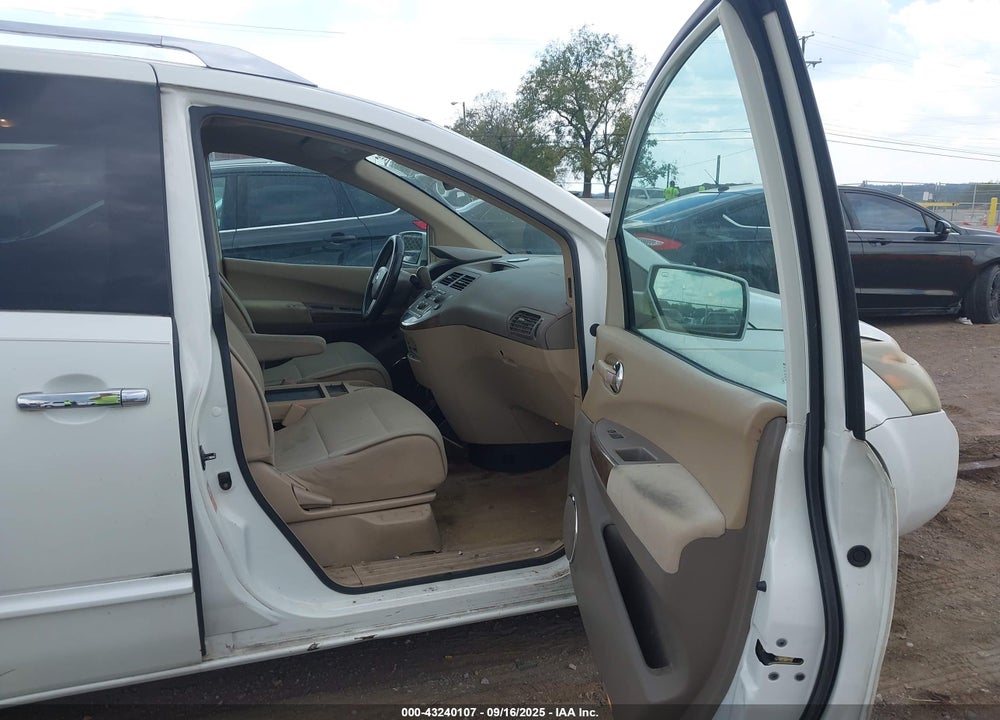 2007 NISSAN QUEST 3.5 SL VIN: 5N1BV28U57N107227