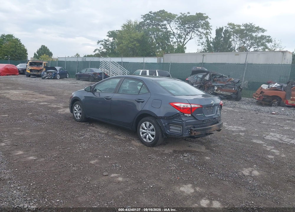 2016 TOYOTA COROLLA LE VIN: 5YFBURHEXGP535287