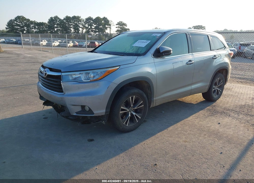2016 TOYOTA HIGHLANDER VIN: 5TDKKRFH9GS501657