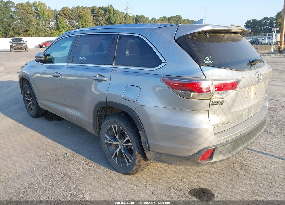 2016 TOYOTA HIGHLANDER VIN: 5TDKKRFH9GS501657