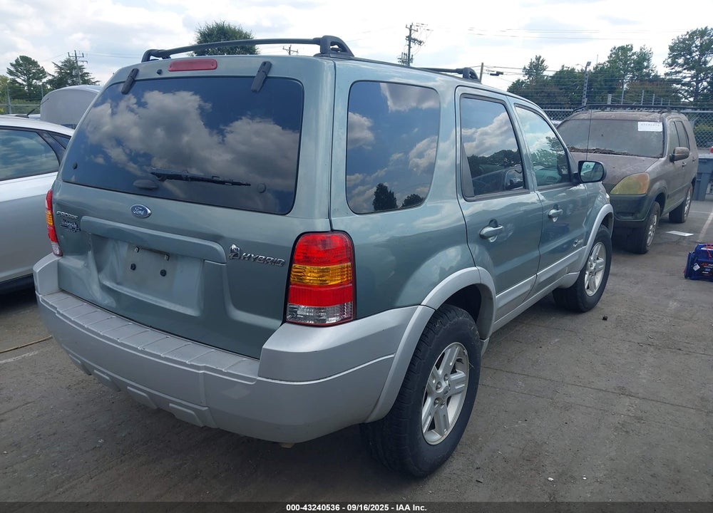 2006 FORD ESCAPE HYBRID VIN: 1FMCU96H76KC82049