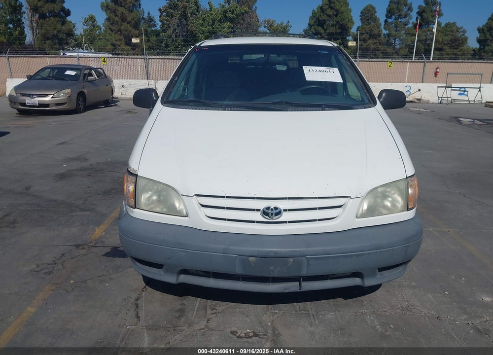 2002 TOYOTA SIENNA LE VIN: 4T3ZF13C32U491311