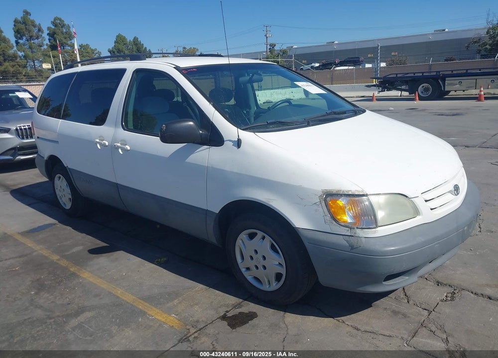 2002 TOYOTA SIENNA LE VIN: 4T3ZF13C32U491311
