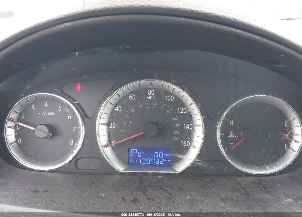 2009 HYUNDAI SONATA GLS VIN: 5NPET46C59H541955