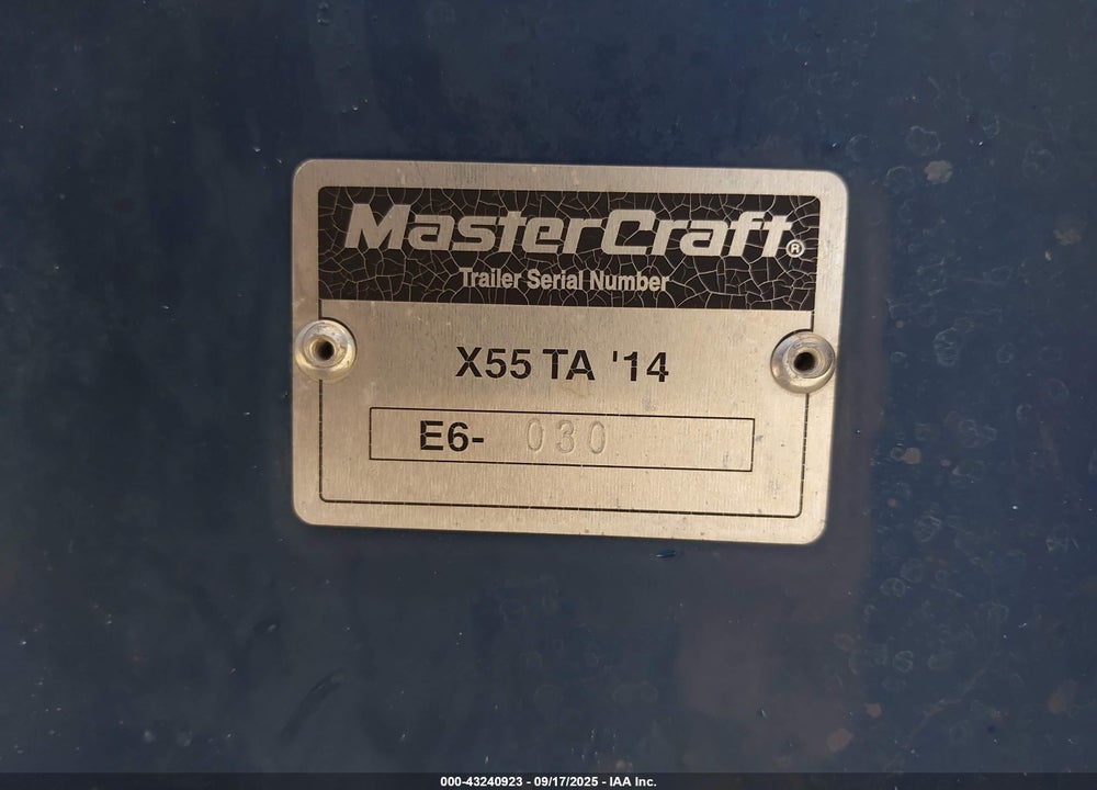 2014 MASTERCRAFT OTHER VIN: MBC9HHN4D414