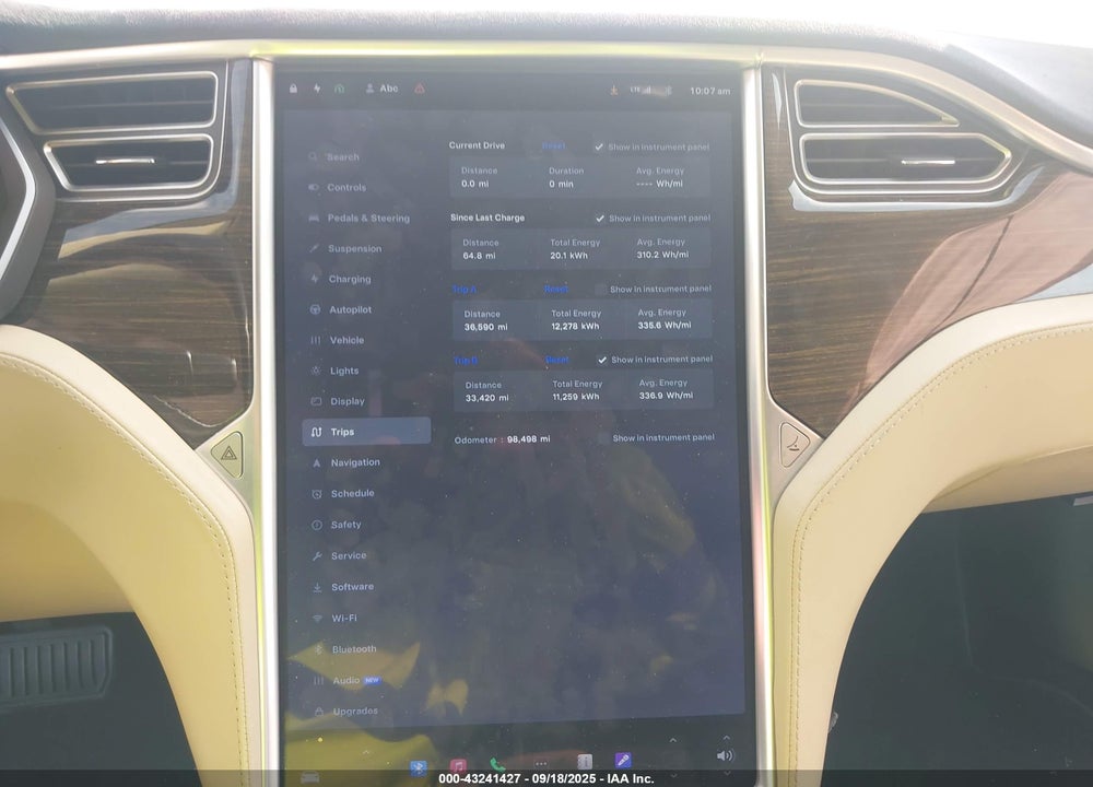 2015 TESLA MODEL S 70D/85D/P85D VIN: 5YJSA1S22FF082785