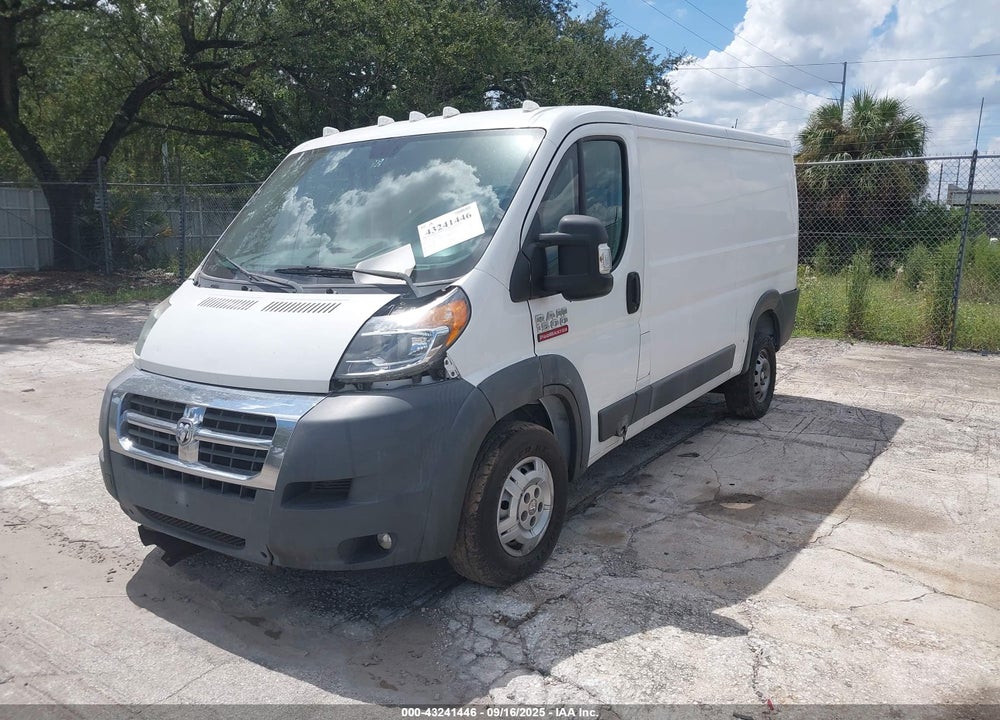2016 RAM PROMASTER 1500 LOW ROOF VIN: 3C6TRVAGXGE117895