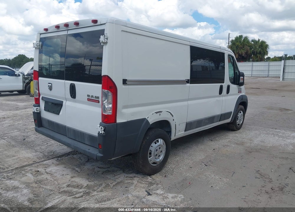 2016 RAM PROMASTER 1500 LOW ROOF VIN: 3C6TRVAGXGE117895