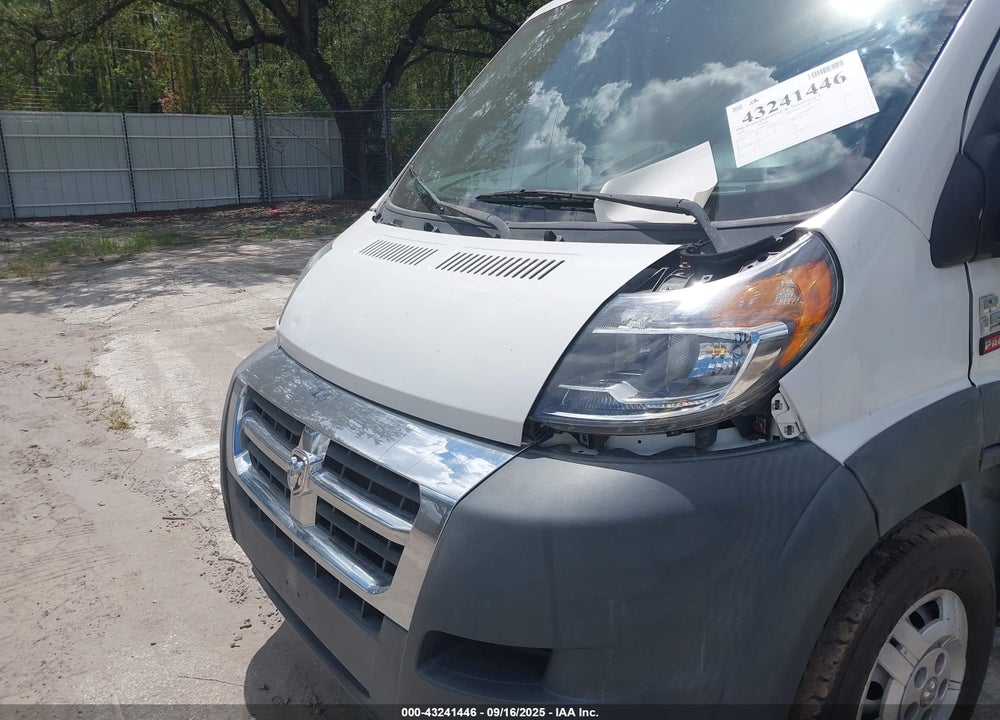 2016 RAM PROMASTER 1500 LOW ROOF VIN: 3C6TRVAGXGE117895