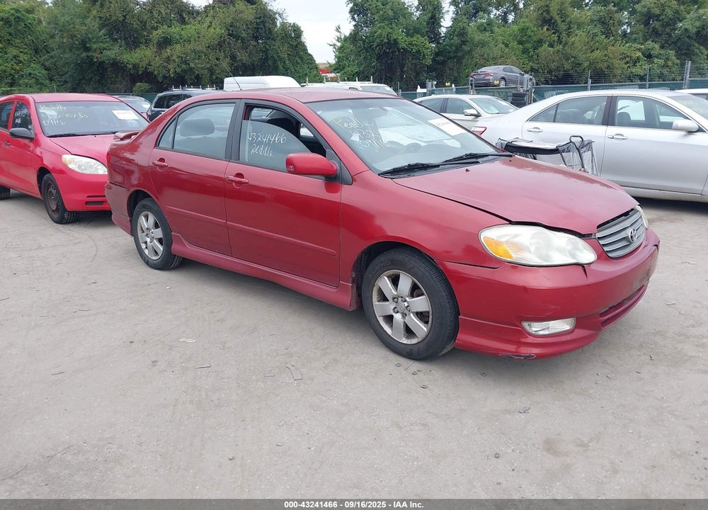2004 TOYOTA COROLLA S VIN: 2T1BR32E64C308195
