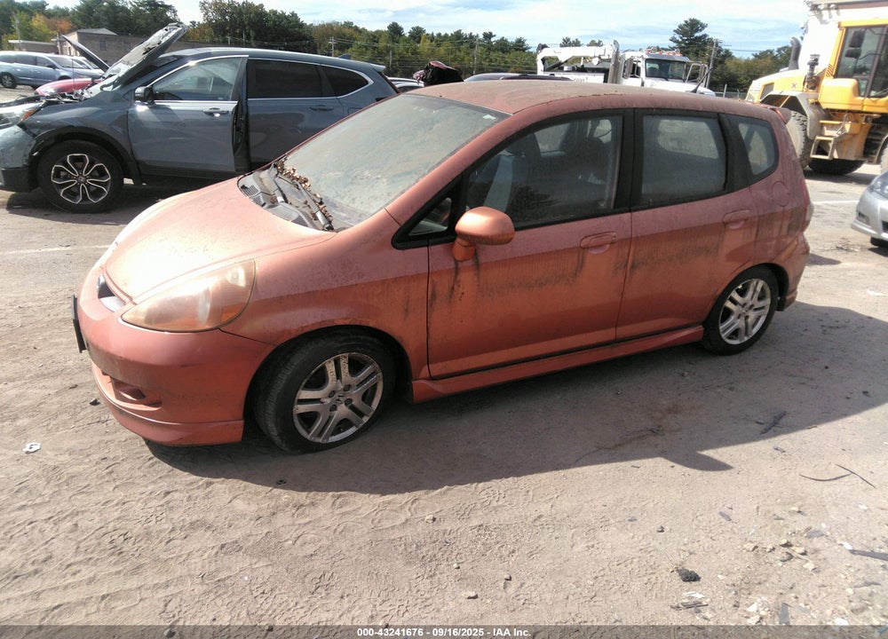 2007 HONDA FIT SPORT VIN: JHMGD38677S022586