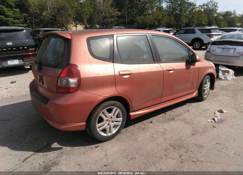 2007 HONDA FIT SPORT VIN: JHMGD38677S022586