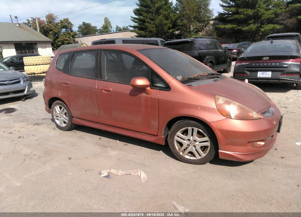 2007 HONDA FIT SPORT VIN: JHMGD38677S022586
