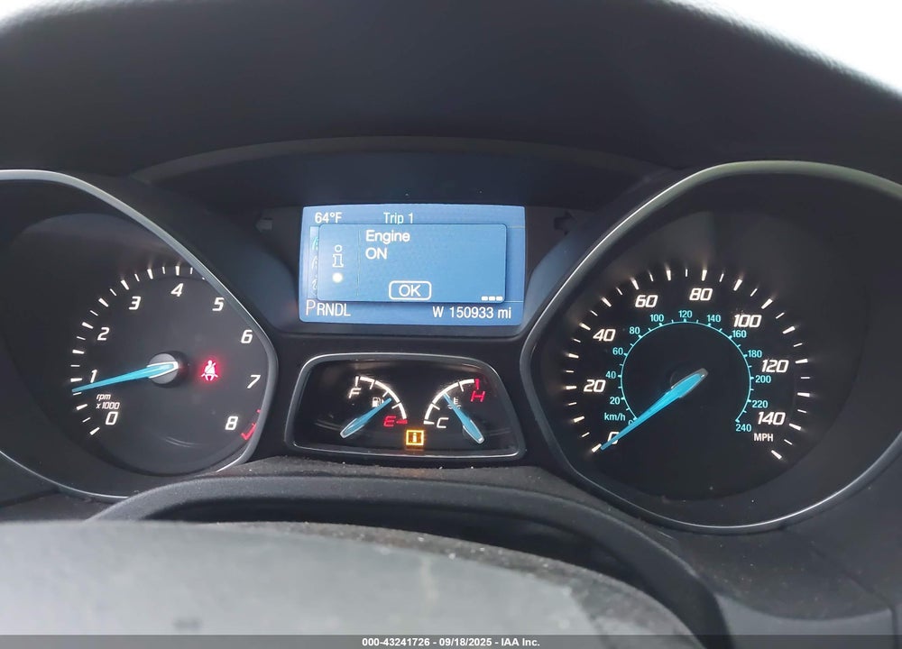 2014 FORD FOCUS VIN: 1FADP3K20EL449266