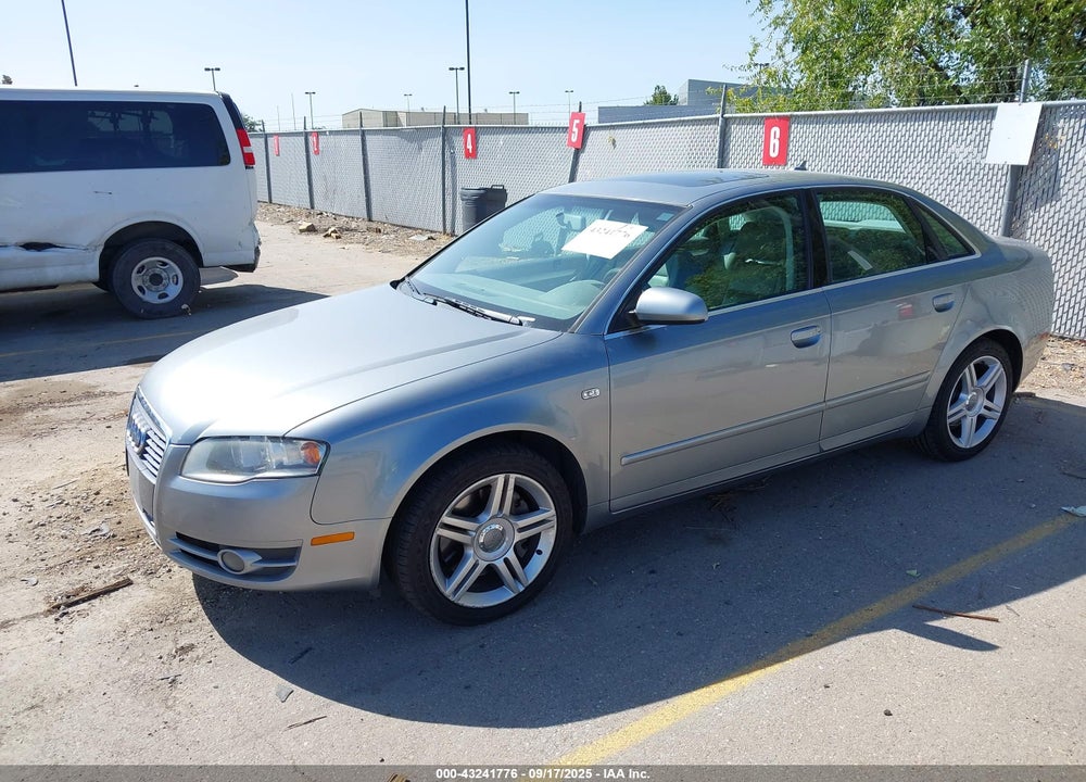 2007 AUDI A4 2.0T VIN: WAUAF78E37A161956