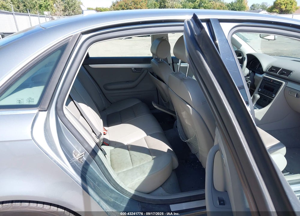 2007 AUDI A4 2.0T VIN: WAUAF78E37A161956