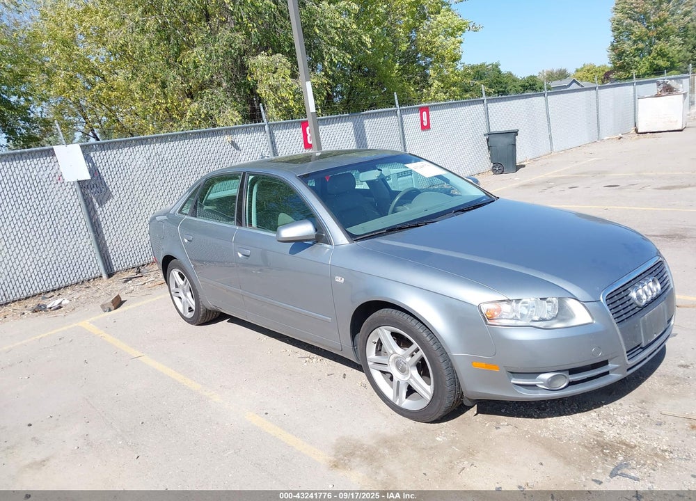 2007 AUDI A4 2.0T VIN: WAUAF78E37A161956