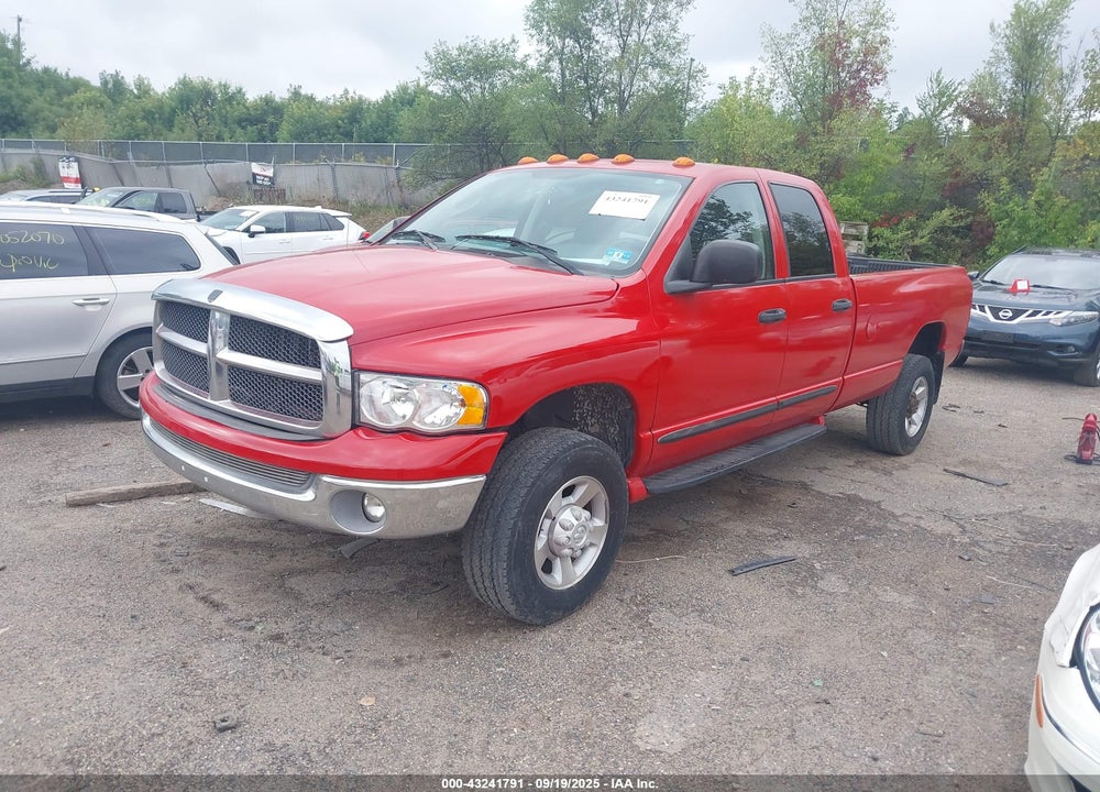 2003 DODGE RAM 2500 SLT/LARAMIE/ST VIN: 3D7KU28D83G817481