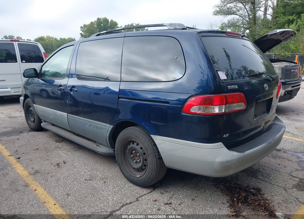 2001 TOYOTA SIENNA LE VIN: 4T3ZF13C61U398944