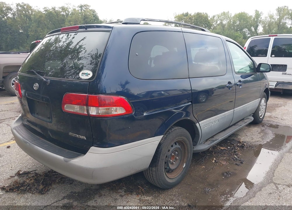 2001 TOYOTA SIENNA LE VIN: 4T3ZF13C61U398944