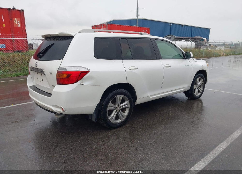 2008 TOYOTA HIGHLANDER SPORT VIN: JTEES43A382075153