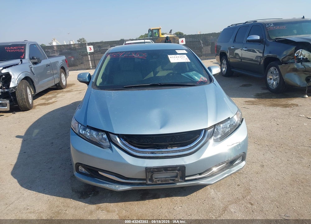 2013 HONDA CIVIC HYBRID VIN: 19XFB4F23DE000513