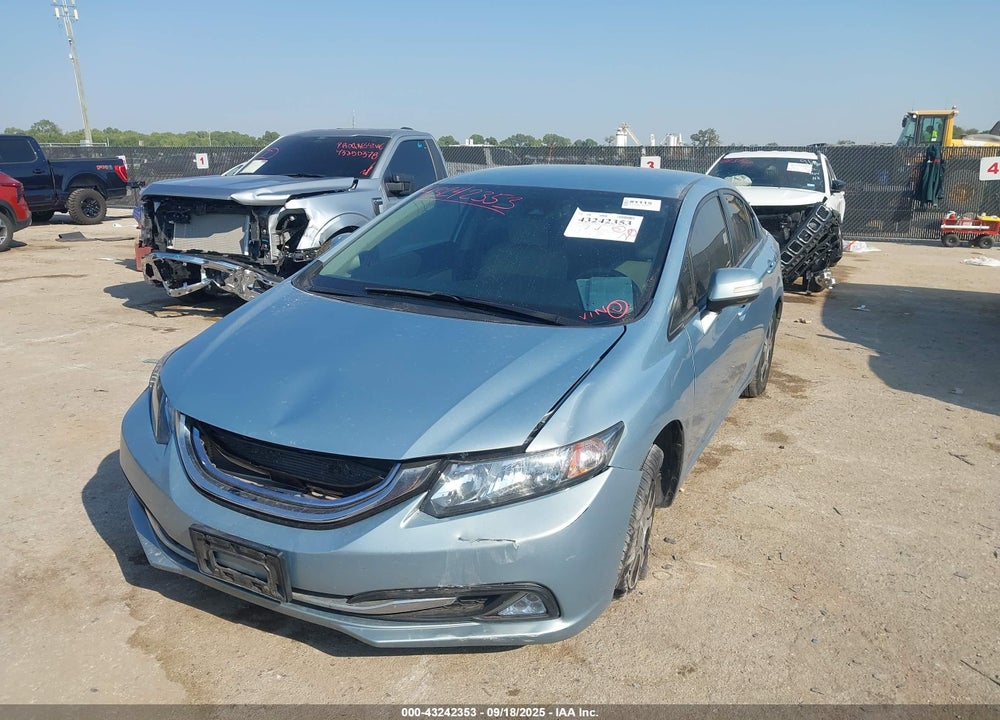 2013 HONDA CIVIC HYBRID VIN: 19XFB4F23DE000513