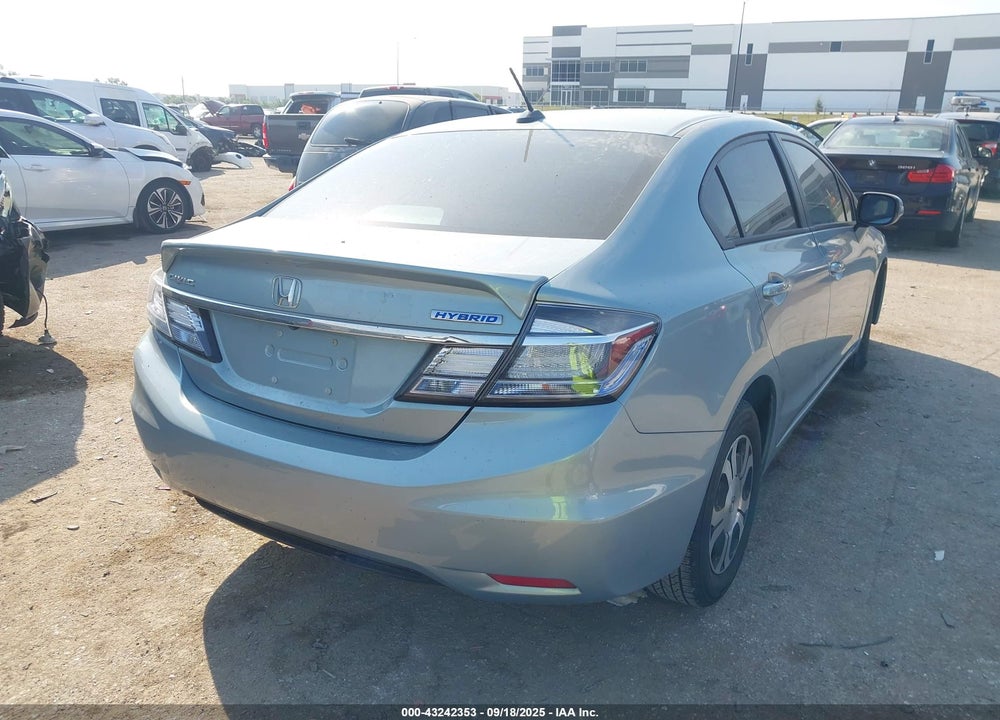 2013 HONDA CIVIC HYBRID VIN: 19XFB4F23DE000513