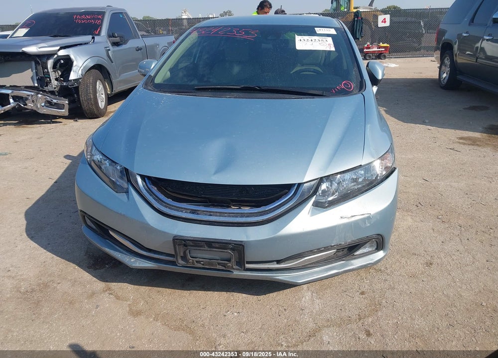 2013 HONDA CIVIC HYBRID VIN: 19XFB4F23DE000513