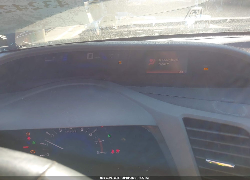 2012 HONDA CIVIC VIN: 2HGFB2F92CH310125
