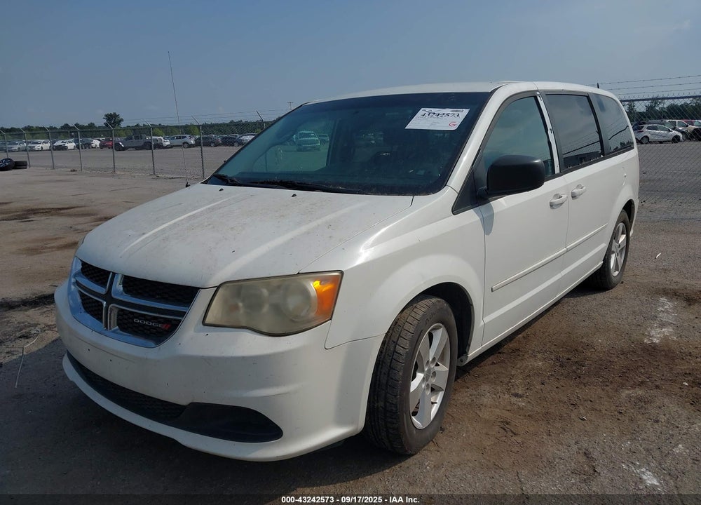2013 DODGE GRAND CARAVAN SE VIN: 2C4RDGBG5DR762542