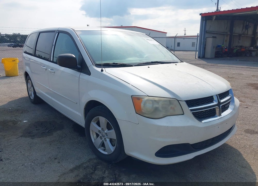 2013 DODGE GRAND CARAVAN SE VIN: 2C4RDGBG5DR762542