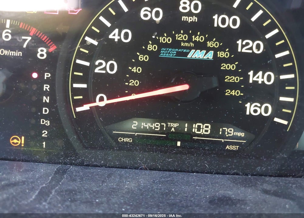 2005 HONDA ACCORD HYBRID IMA VIN: JHMCN36555C014953