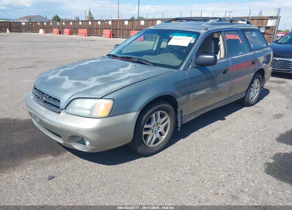 2001 SUBARU OUTBACK VIN: 4S3BH675516627023