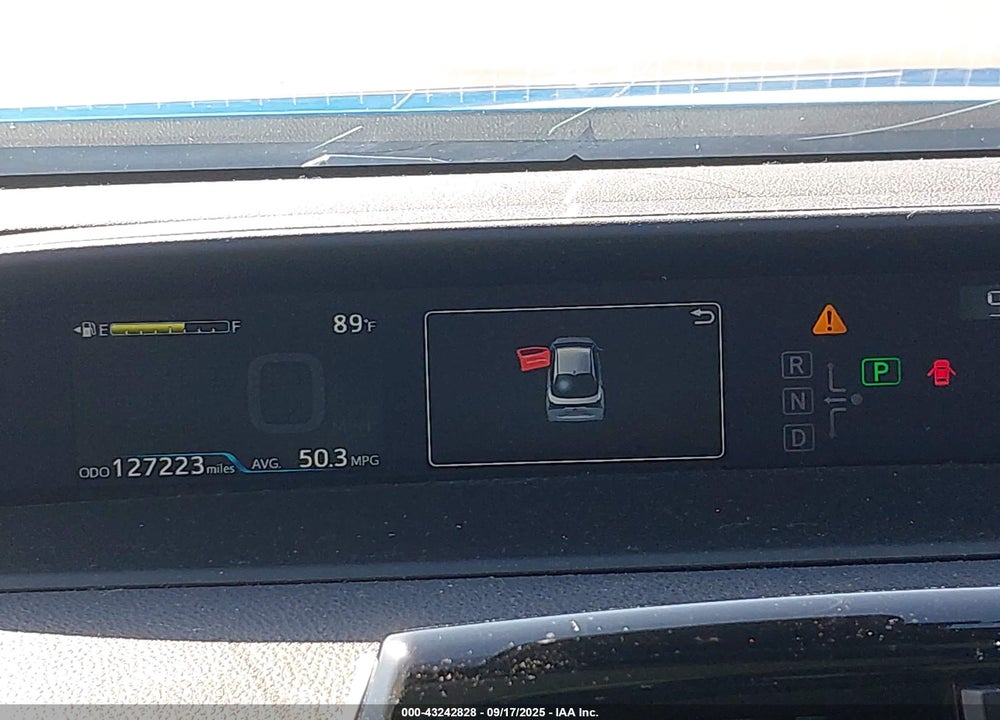 2019 TOYOTA PRIUS VIN: JTDKARFU7K3088258