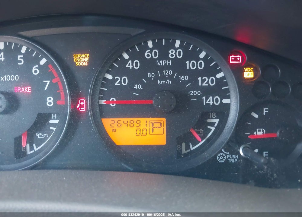 2006 NISSAN XTERRA S VIN: 5N1AN08U96C539152